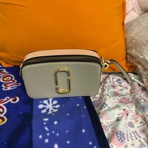 Marc Jacobs Pink and Gray Crossbody Bag